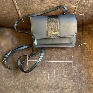 Coach Black Crossbody Bag coverts to mini belt bag